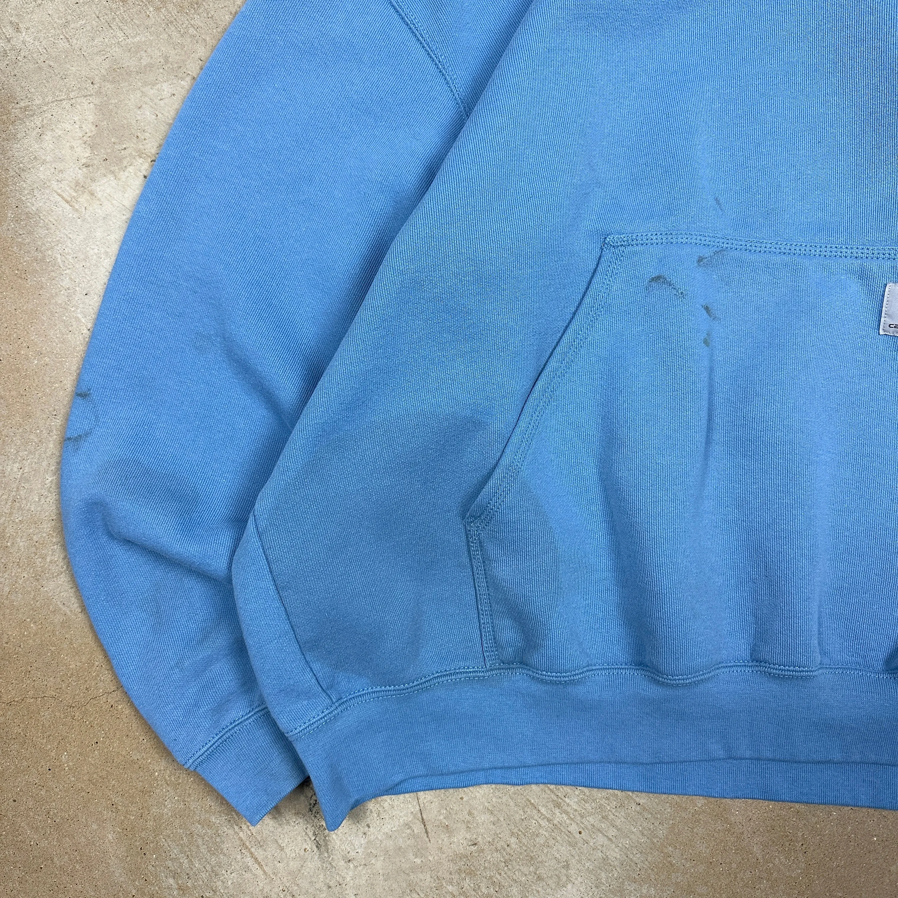 00s Sky Blue Carhartt Essential Hoodie XL V48