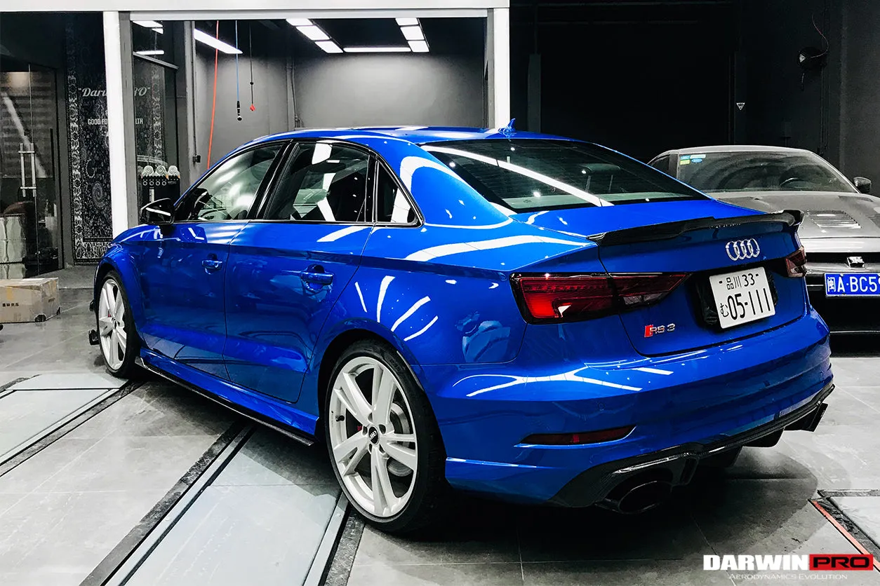 2019-2020 Audi RS3 BKSS Style Carbon Fiber Side Skirts Under Board