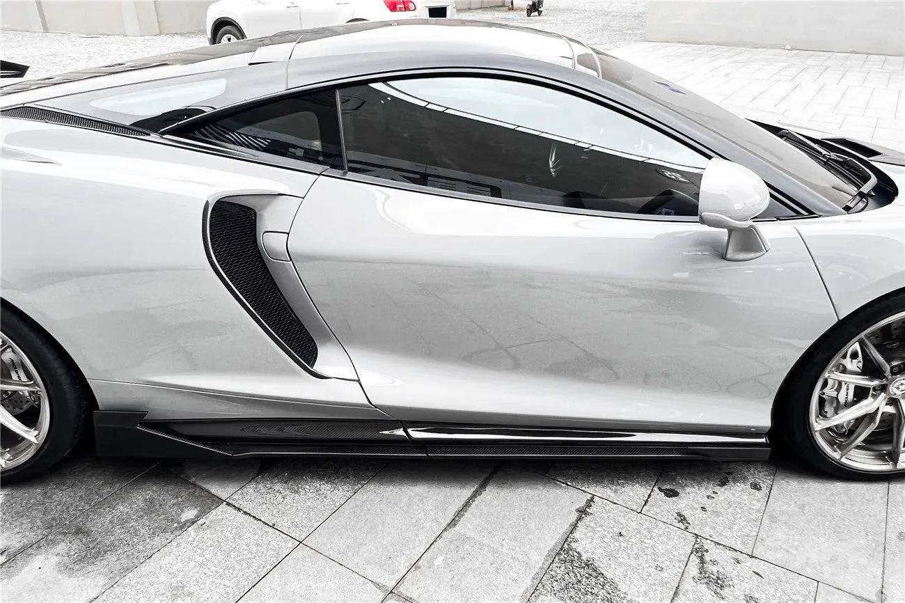 2019-2024 McLaren GT WP Style Dry Carbon Fiber Side Skirts