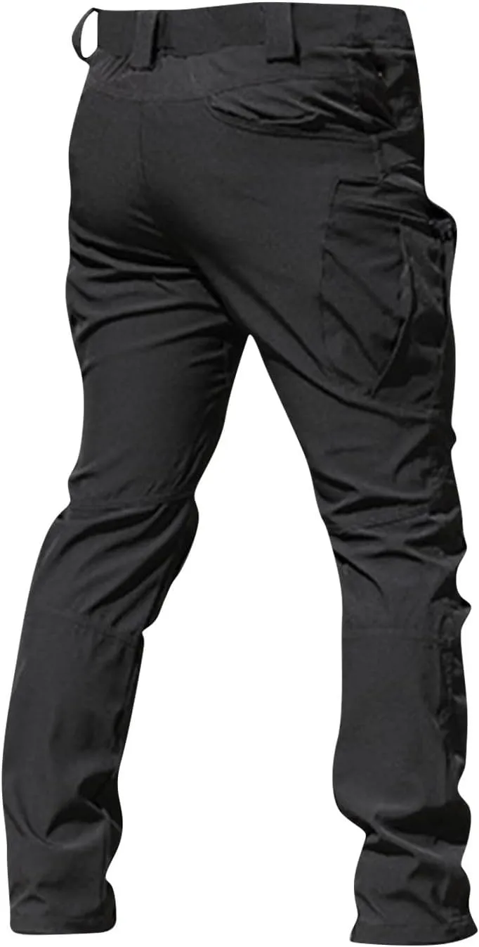 Cargo Pants for Men Relaxed Fit Ripstop Waterproof Flex Tactical Pants Outdoor Lightweight Hiking Pant with Pockets