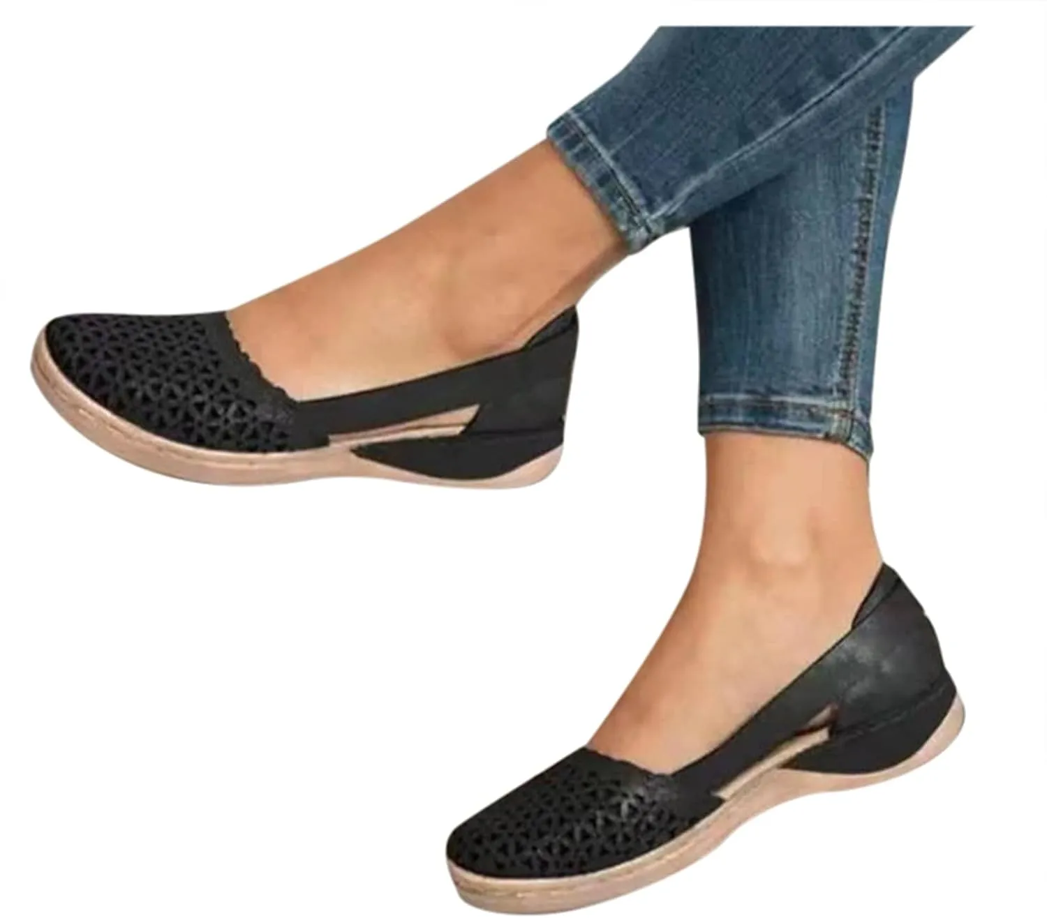 Cathalem Sandals For Women Casual Summer Women's Ultra-Comfy Wedge Sandals Premium Orthopedic Open Toe Sandals