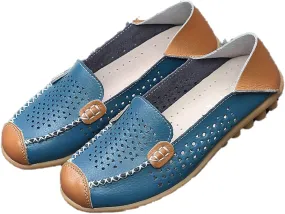 DirraBra owlkay Women's Fashion Breathable Loafers Slip On Casual Walking Shoes Moccasin Comfortable Lightweight Non-Slip Boat Shoes