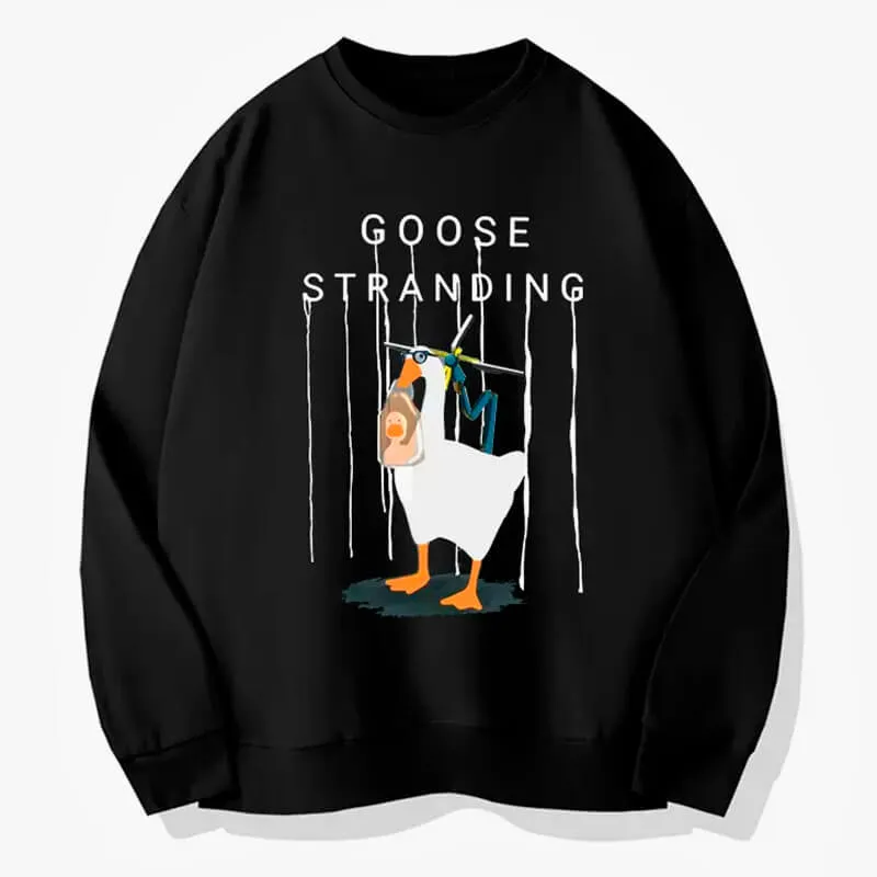 Goose Stranding Sweatshirt Gamer Aesthetic
