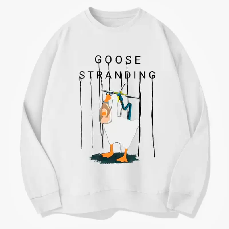 Goose Stranding Sweatshirt Gamer Aesthetic