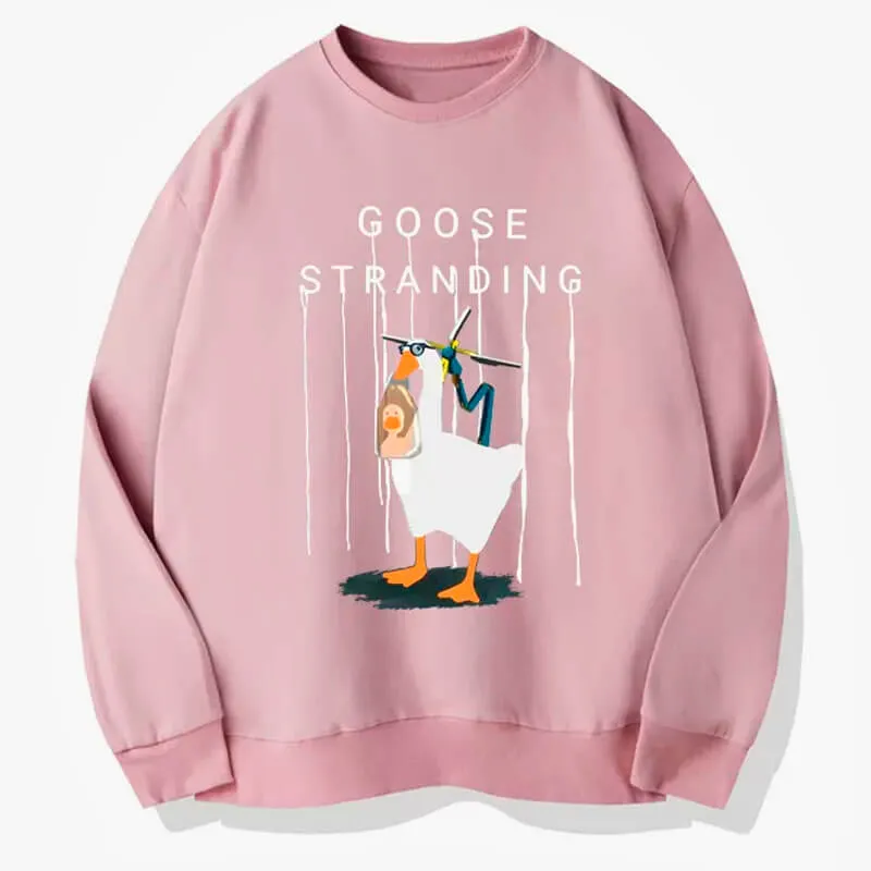 Goose Stranding Sweatshirt Gamer Aesthetic