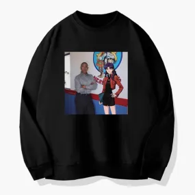 Gus Fring and Misato Katsuragi Sweatshirt Breaking Bad