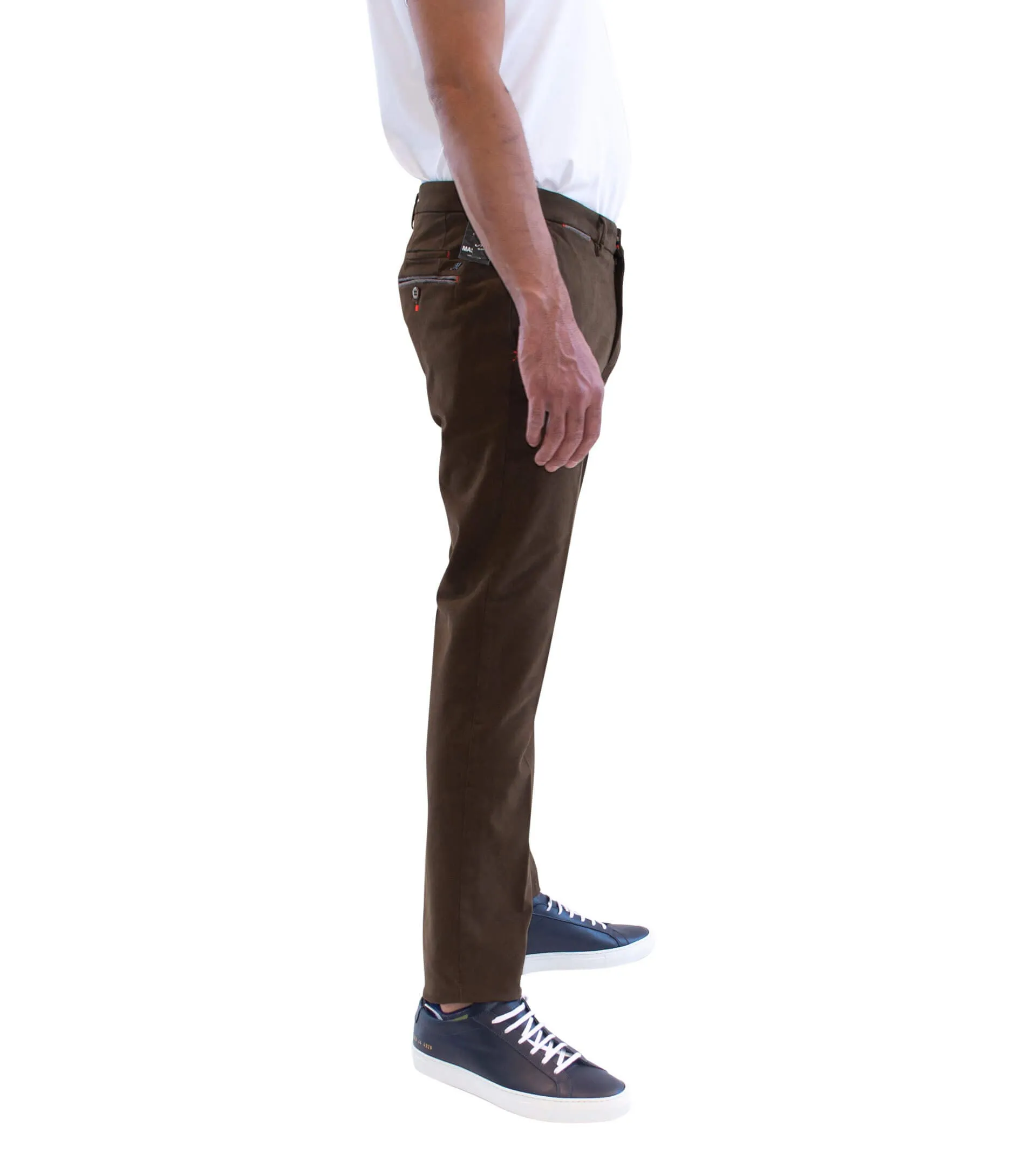 MASON'S Washed Cotton Flat Front Pant  Colors