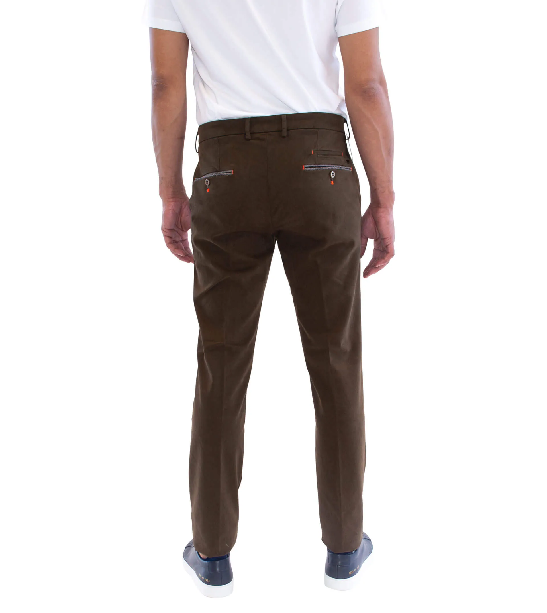 MASON'S Washed Cotton Flat Front Pant  Colors