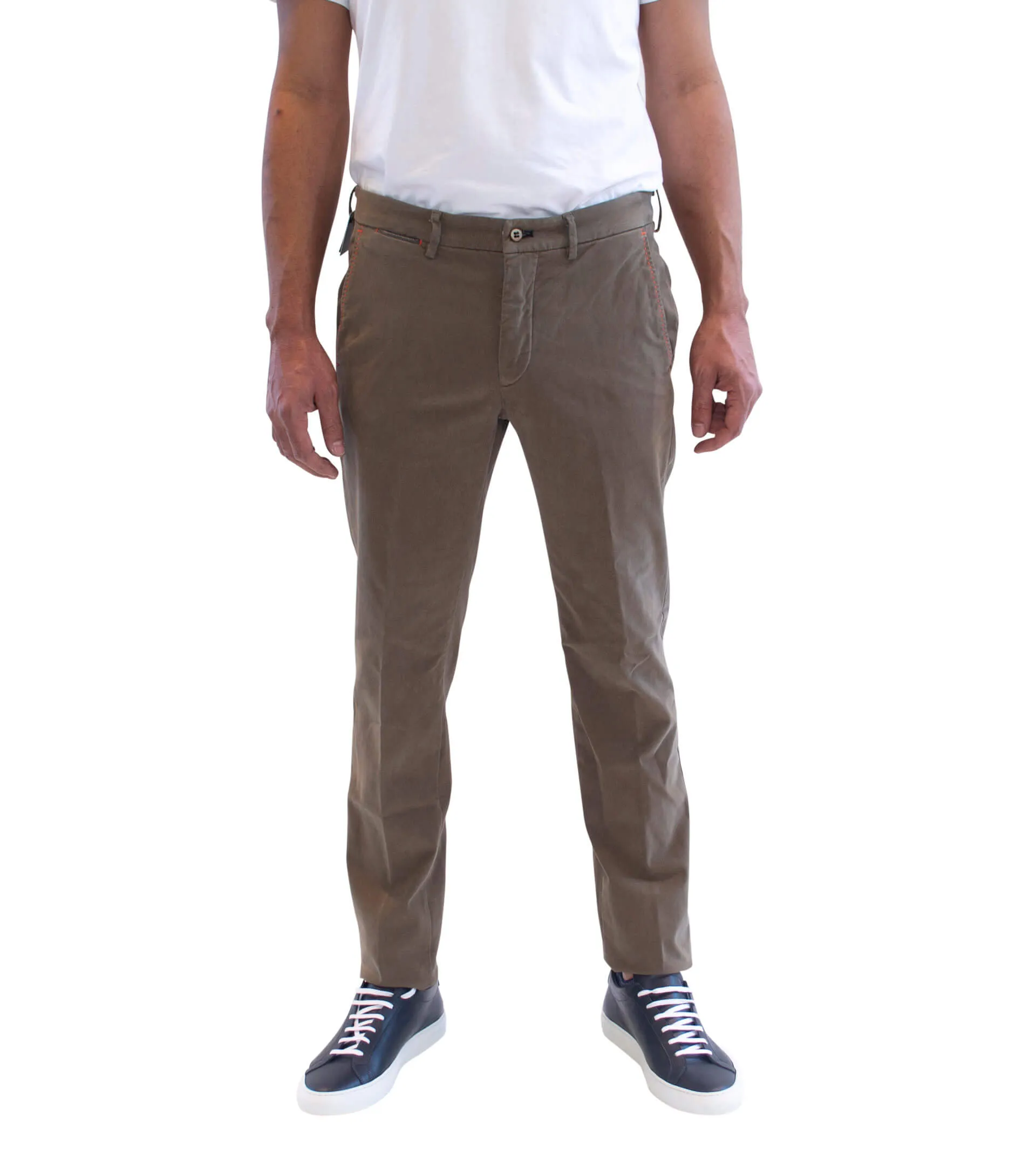 MASON'S Washed Cotton Flat Front Pant  Colors