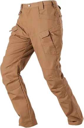 Men's Outdoor Cargo Work Trousers Tactical Pants Ripstop Combat Trousers Hiking Pants Men Waterproof Climbing Pants