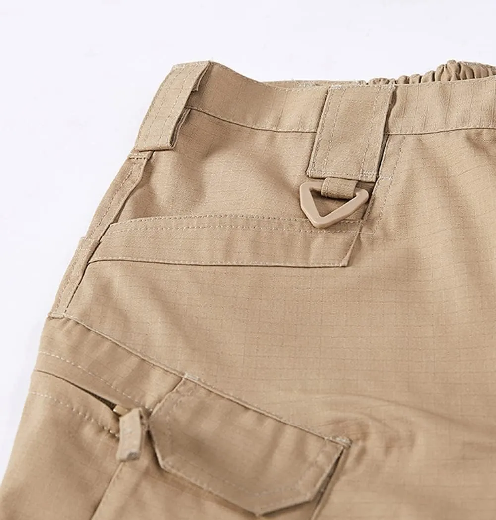 Men's Outdoor Cargo Work Trousers Tactical Pants Ripstop Combat Trousers Hiking Pants Men Waterproof Climbing Pants