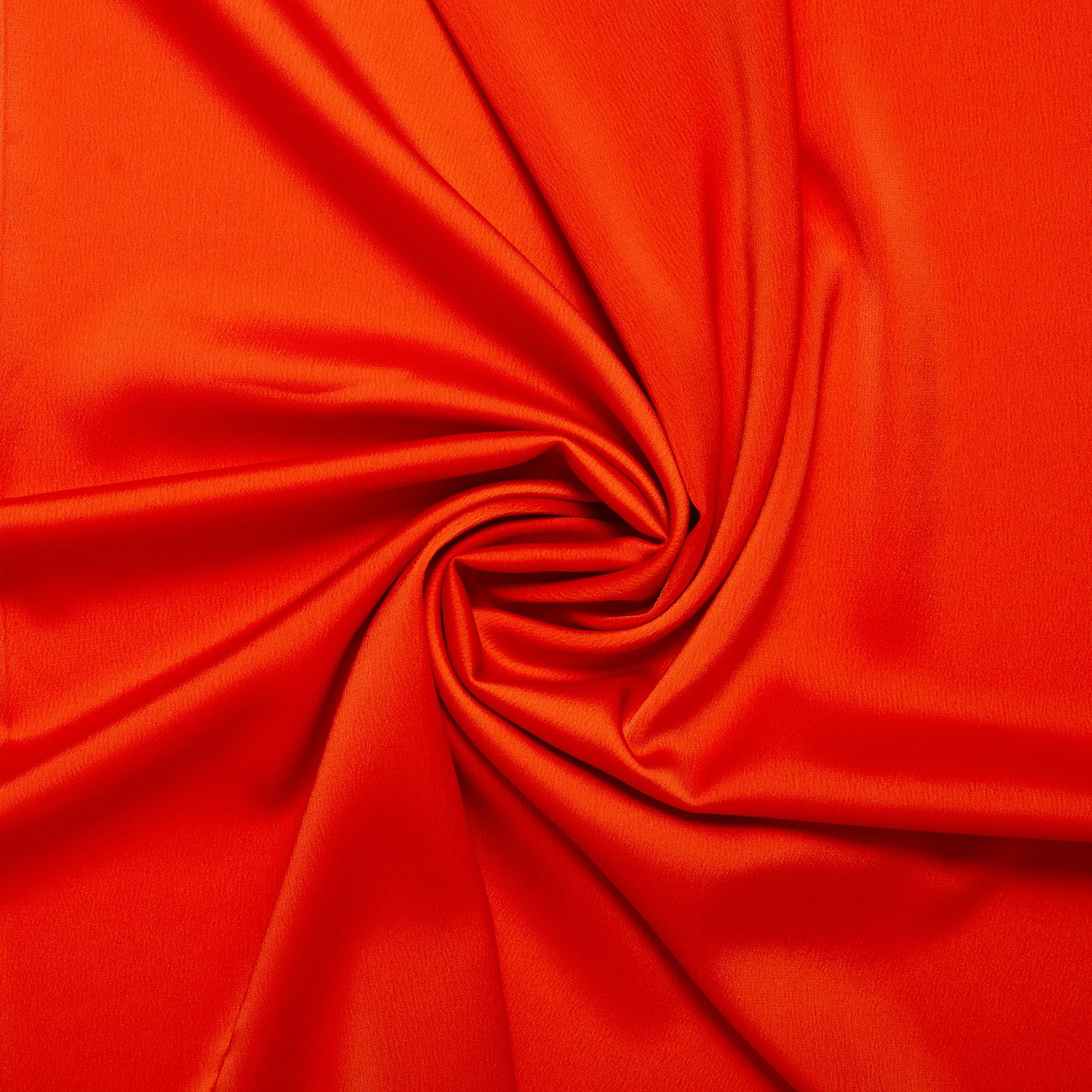 RECYCLED Stretch satin - VIENNA - Orange