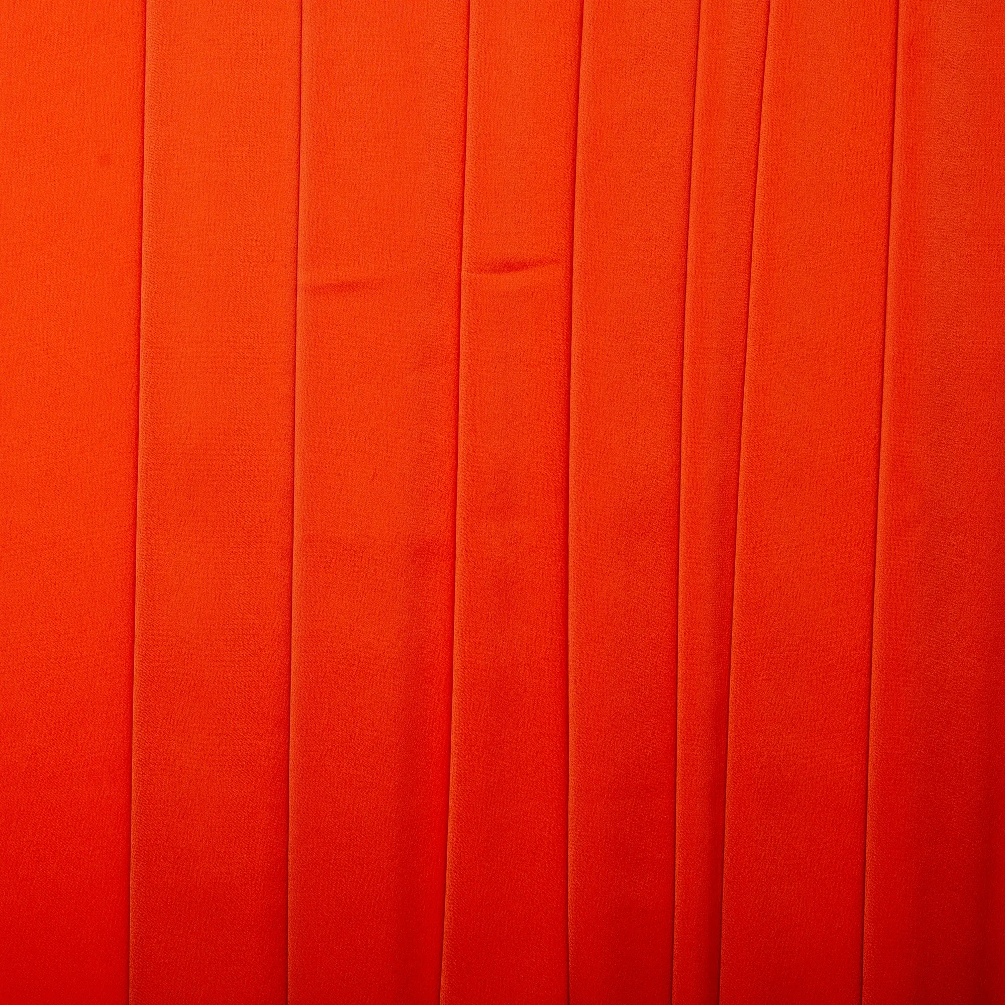 RECYCLED Stretch satin - VIENNA - Orange