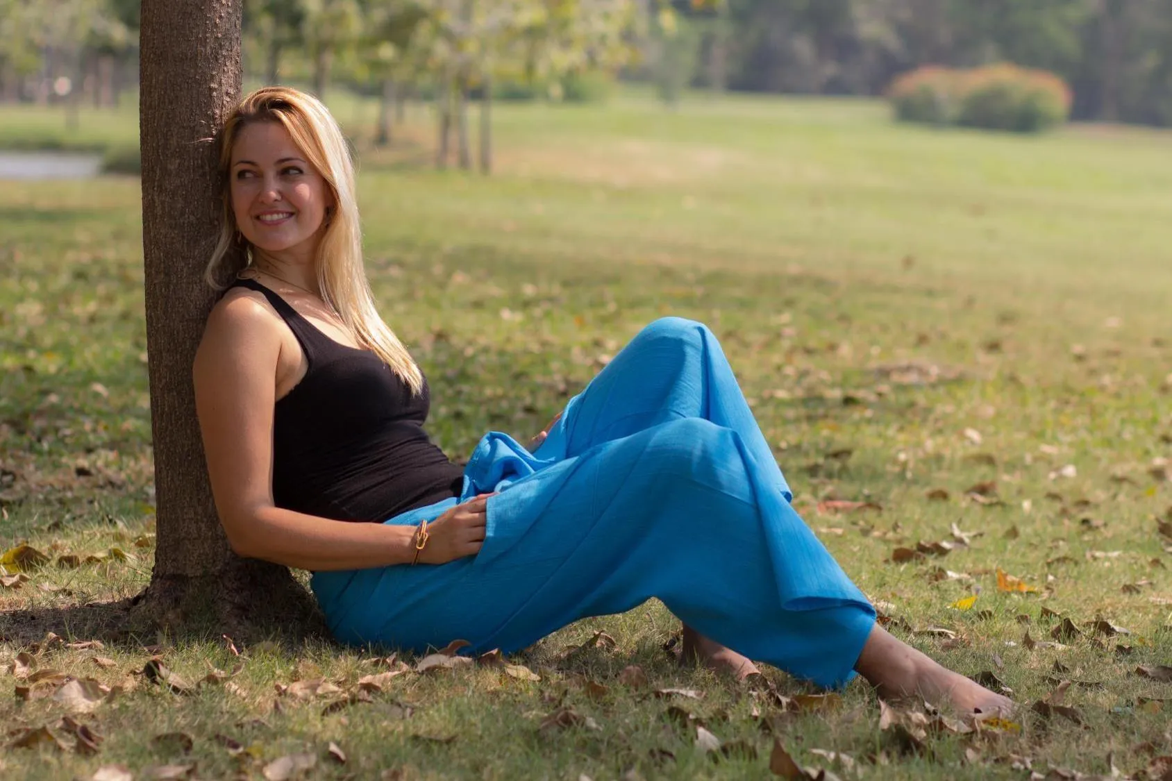 Sky Blue Fisherman Pants