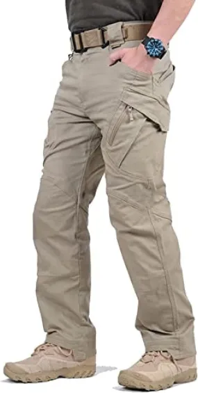 Soldier Tactical Waterproof Pants Outdoor Combat Hiking,Mens Ripstop Water Repellent Cargo Pants
