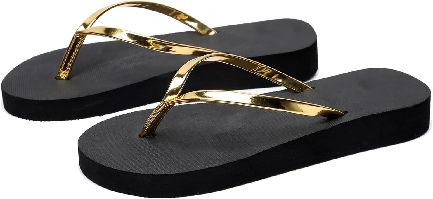 Women Shoes Flat Flip Flops Fashionable Soft Sole Outdoor Beach Flip Flops Women Slippers Memory Foam Furry