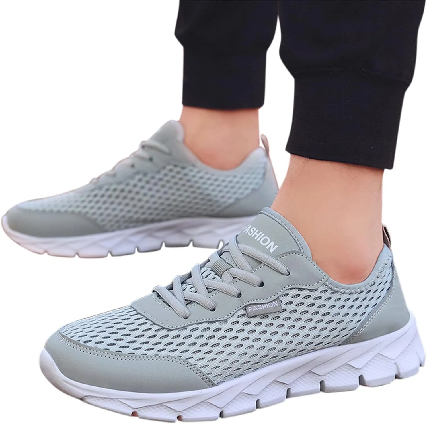 Women's Mesh Sneakers Lac𝐞 Up Comfortable Casual Sneakers Non-Slip Breathable Lightweight Walking Shoes Orthopedic Shoes with Arch Support