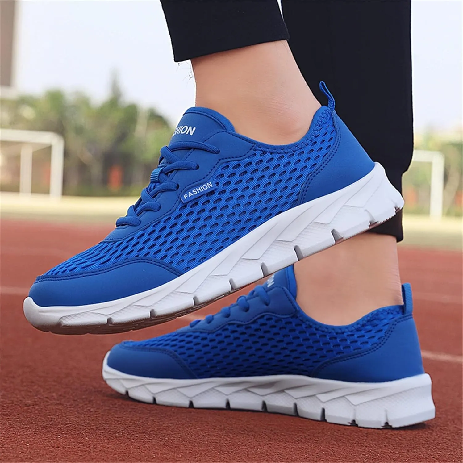 Women's Mesh Sneakers Lac𝐞 Up Comfortable Casual Sneakers Non-Slip Breathable Lightweight Walking Shoes Orthopedic Shoes with Arch Support